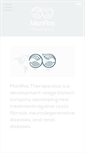 Mobile Screenshot of manros-therapeutics.com